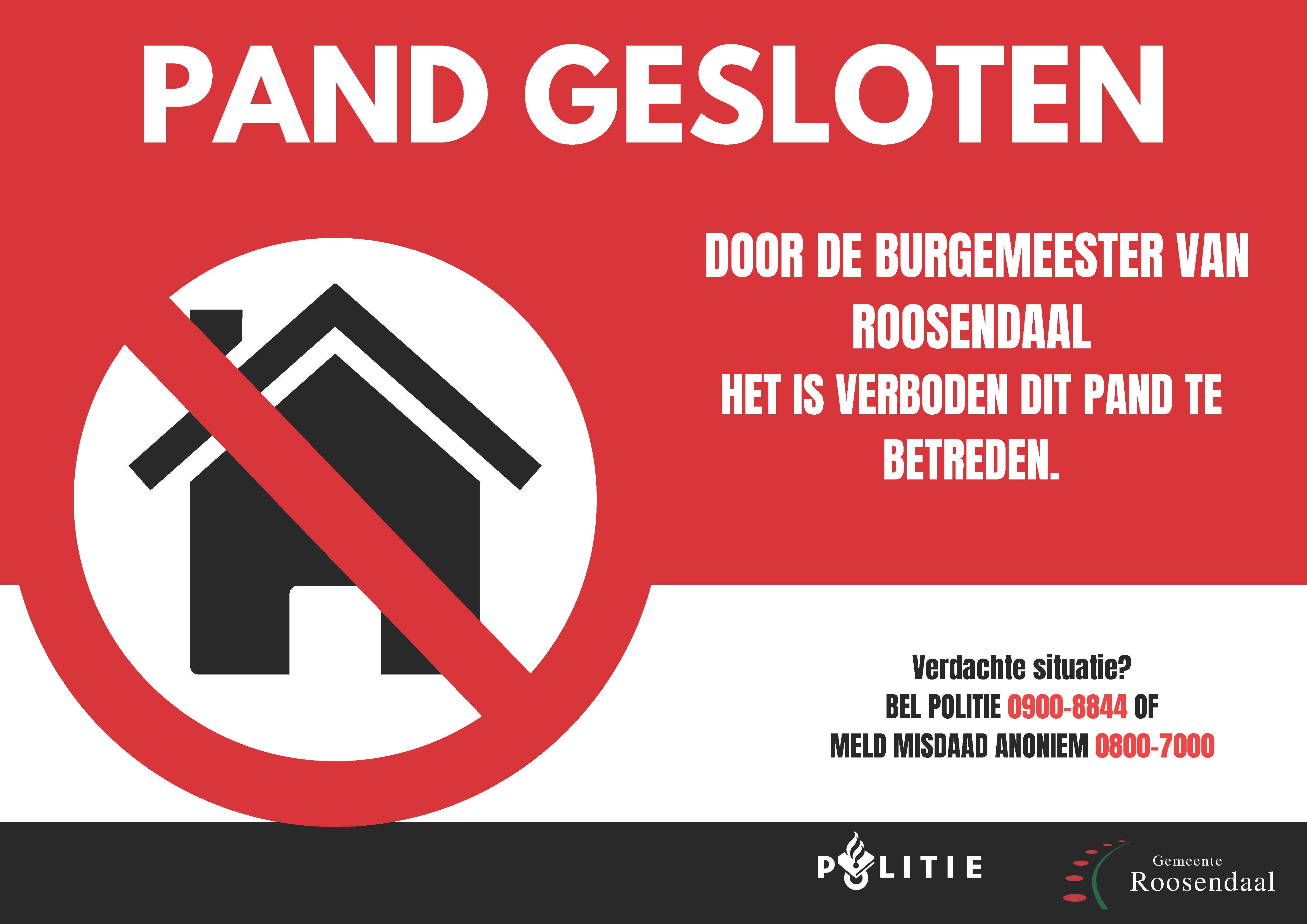 Burgemeester sluit woning na explosie