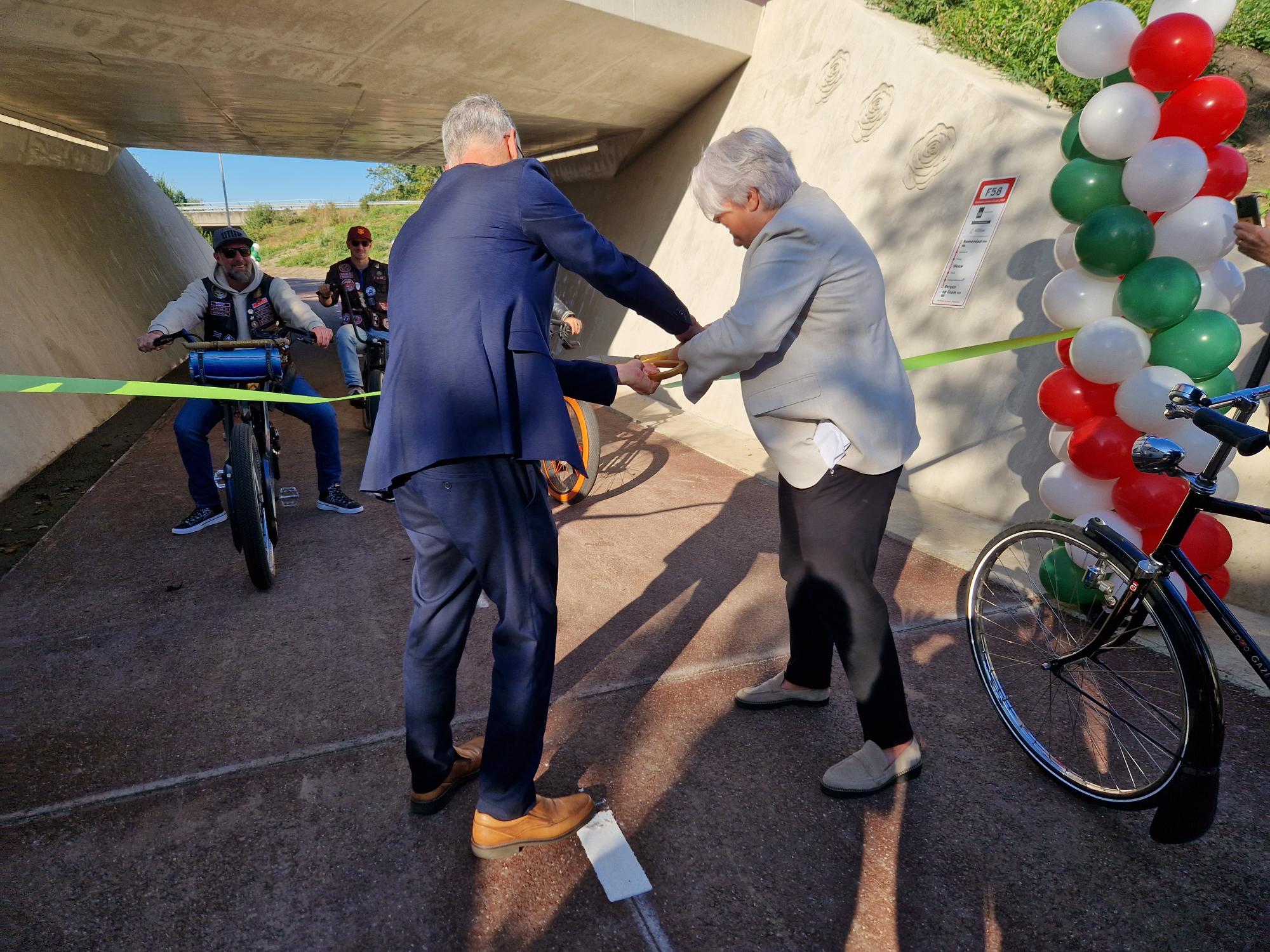 Feestelijke opening fietstunnel F58: een nieuwe stap richting actieve mobiliteit